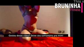 Brazilian Stripper Strips Passionately On Webcam.