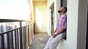 I caught a cute girl near the elevator