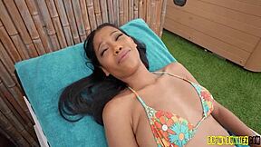 Brown teen Eden West makes stepbro's wild fantasy come true