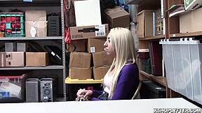 Jessica Jones gives BLOWJOB to the LP officer at work.