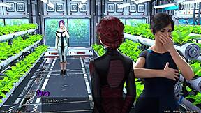 what's the huge tit teen doing stranded in space with step sisters?