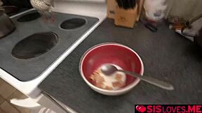 i'm learnin to be wife material with my stepbrothers help.