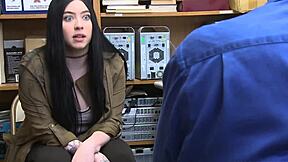 Thick White Chick Gets Fucked Doggystyle On Investigator's Monster Cock