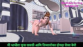 Wow! Check This Animated 3D Porn - Beautiful Teen 18+ Girl Posing Sexy in Airplane and Fingering Her Pussy!