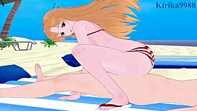 Asuna yuuki and sinon asada have intense sex in this sword art online hentai