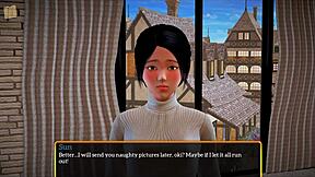 in my new family, the brunette says, 'let's fuck with this big cock in my ass.'