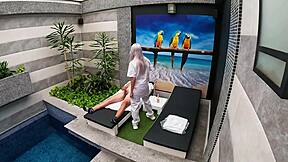 客房服务妹给我吹箫？