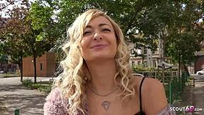 The scout says, 'Lola, your athletic body is perfect for fucking outdoors.'