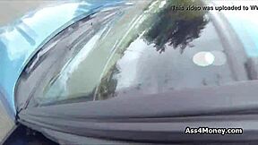 i'm a perky blonde amateur getting paid for a hardcore blowjob in public pov