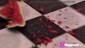 Paris Tale Messes With Watermelon Fetish