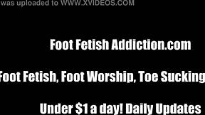 you love pampering our pretty feet in this bdsm femdom session