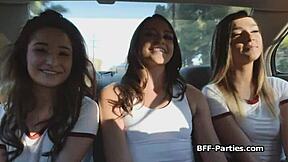 Teen Amateurs Learn Sex Ed in a Hardcore Fourway with Deep Gagging, Choking, and Intense Fucking.