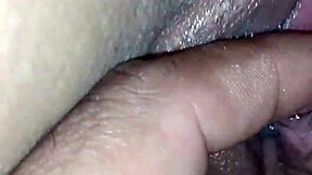 Young teen's tight ass versus her eager pussy in anal play.