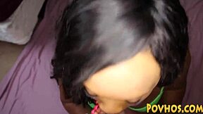 Big-ass black teen babe gets pounded in pov