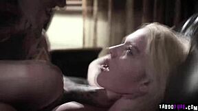 kenna james stuffed by small hands while bending over for deep action