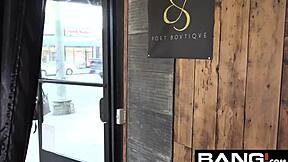 I confess banging Aubrey Sinclair in threesome dressing room fuck