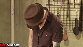 Teenie explores first-time BDSM with kinky bondage sex under master’s control