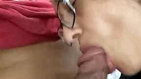 Young Latina MILF Gives Sloppy Blowjob to Monster Black Cock in Homemade Video