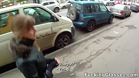 Fucking glasses wannabe model alice gets fucked