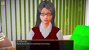 In my new family, the redhead milf gets her ass played with.