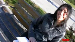 cute latina teen banged hard in wild outdoor session