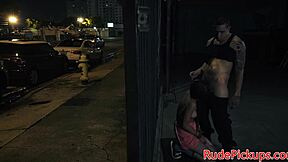 i saw real stranded teen get hardfucked in public bondage