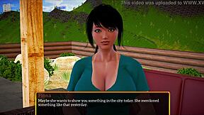 In my new family, the redhead milf gets her ass played with.