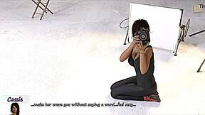 Cassie helps John look good on camera in big city pleasures.