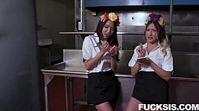 Asia Lee and crew getting wild with hardcore