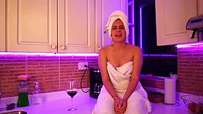 hot babe gets horny in interview!