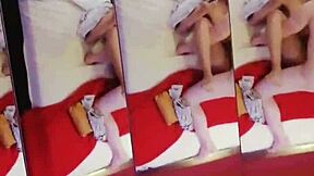 I’m licking my stepsister’s tight hole, and she’s letting me record this real amateur action!