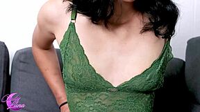 Petite Latina masturbates with vibrator, loving the audience watching her orgasm