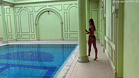 Hey Tiffany Tatum, feeling naughty by the pool with your solo play?