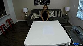 spy pov catches kat dior with wettest pussy ever, riding big cock hard