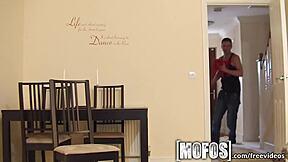 hot brunette explores kinky side