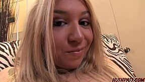 18-year-old babe drilled by whitezilla cock after bending over