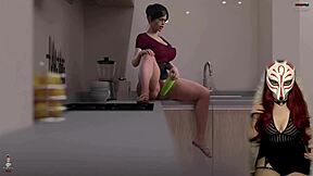 Golden boy feels intense pleasure with big tits