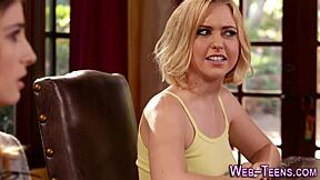 Finger banging this hot blonde teenager right now