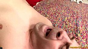 Cock Slapping Femdom Queen Jerks Him Off Hard