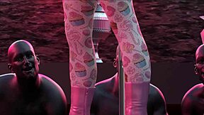 brunette stepsister gives handjob to teen with big cock