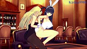Ikaruga And Katsuragi Bunny Girl Futanari Sex