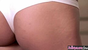 I’m Lexi Stone, rubbing my clit hard with a vibrator for Twistys