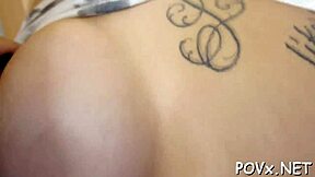 my tight shaved pussy gets pounded hard by thick cock in pov