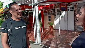 on my way to university, i found a horny latina who wanted to fuck