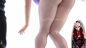 Milf Upskirt in Apocalust 5 Game with See-Through Lingerie