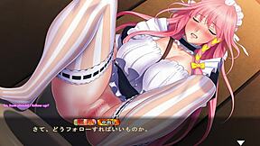 Maid-san to boin game momo scene 2 with virgin hentai maid