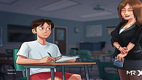 Want me to teach you French in SummertimeSaga E1 35?