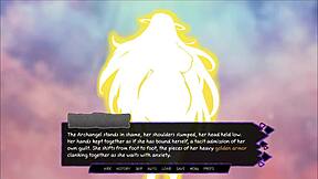 Half succubus faps to milf redhead futa cock in Futanariums Gate! 😍