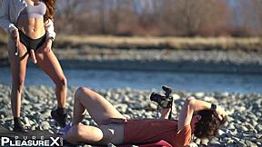 She Dominated Him in Woods with Strapon