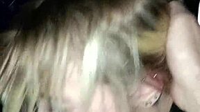 this sexy girl sucks dick at the back of the truck in the city 😏